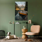 TRANQUIL LAKE JOURNEY Poster Vertical Autocolante