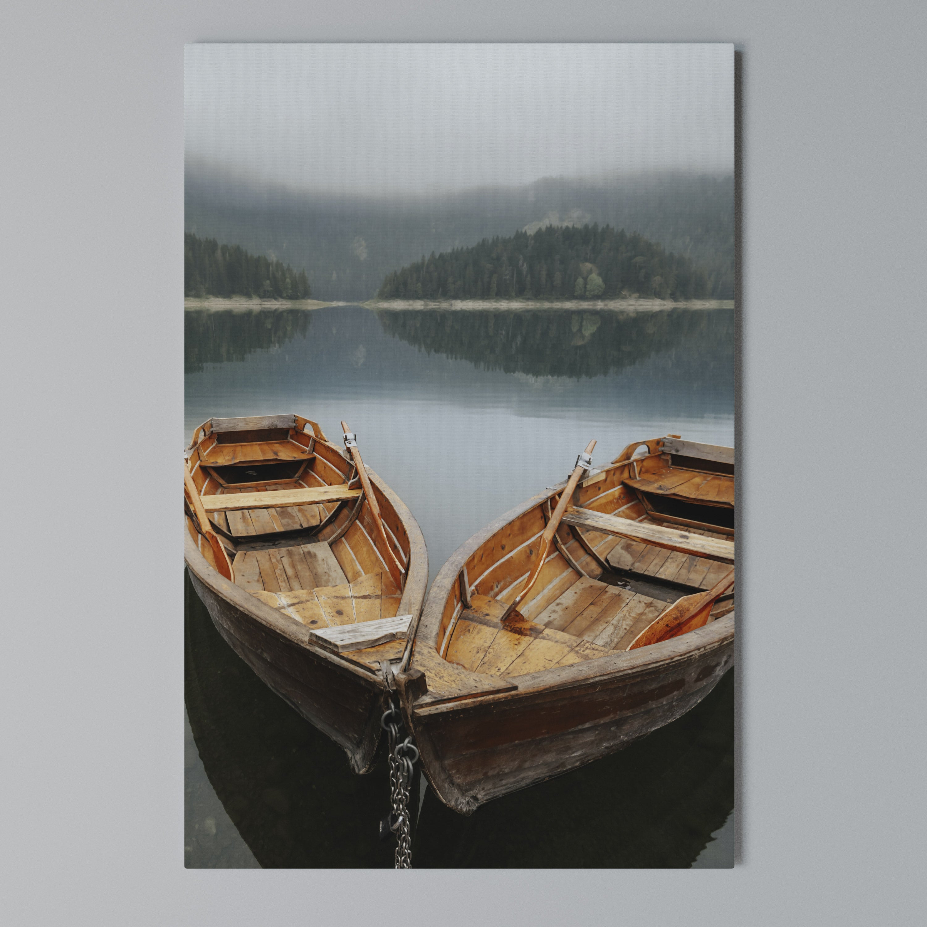 HARMONY OF BOATS Quadro em tela vertical