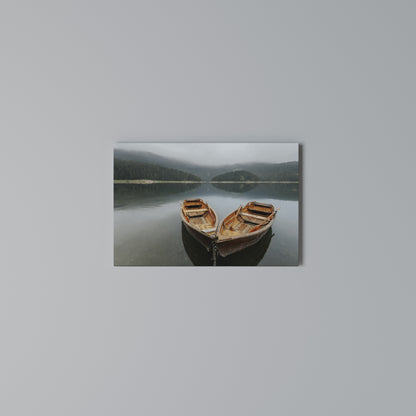 HARMONY OF BOATS Horizontal Canvas Print