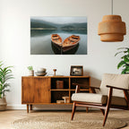 HARMONY OF BOATS Peel and Stick Horizontal Poster