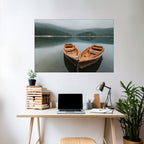 HARMONY OF BOATS Peel and Stick Horizontal Poster