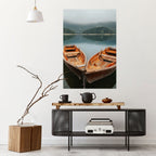 HARMONY OF BOATS Peel and Stick Vertical Poster