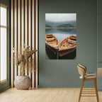HARMONY OF BOATS Peel and Stick Vertical Poster
