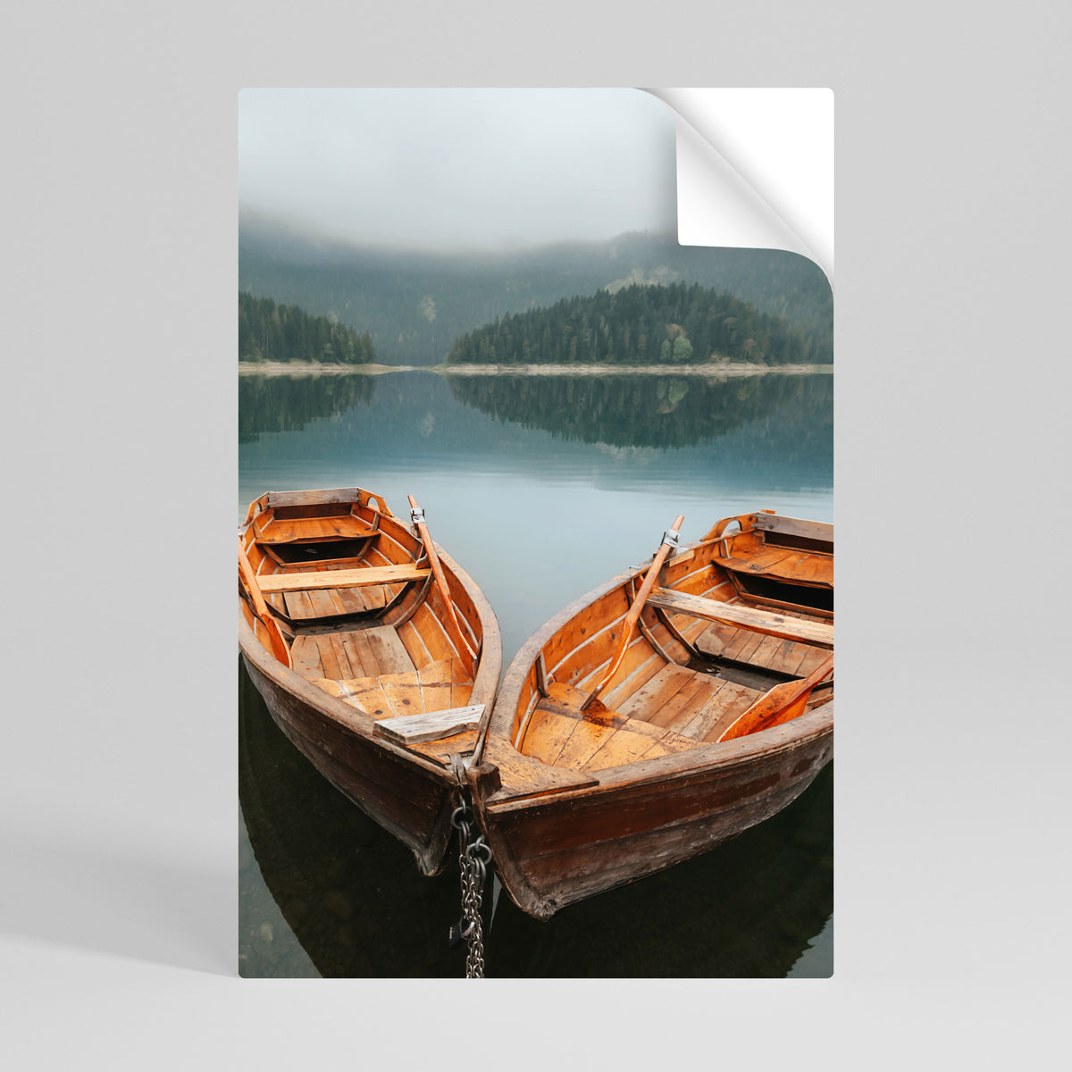 HARMONY OF BOATS Póster Autocolante Vertical