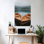 HARMONY OF BOATS Peel and Stick Vertical Poster