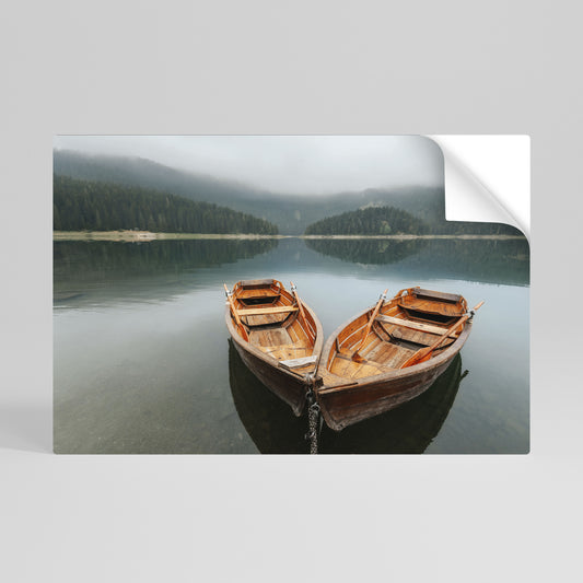 HARMONY OF BOATS Póster Autocolante Horizontal