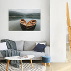 HARMONY OF BOATS Peel and Stick Horizontal Poster