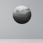 AUTUMNAL HAZE Round Wall Art