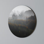 AUTUMNAL HAZE Round Wall Art
