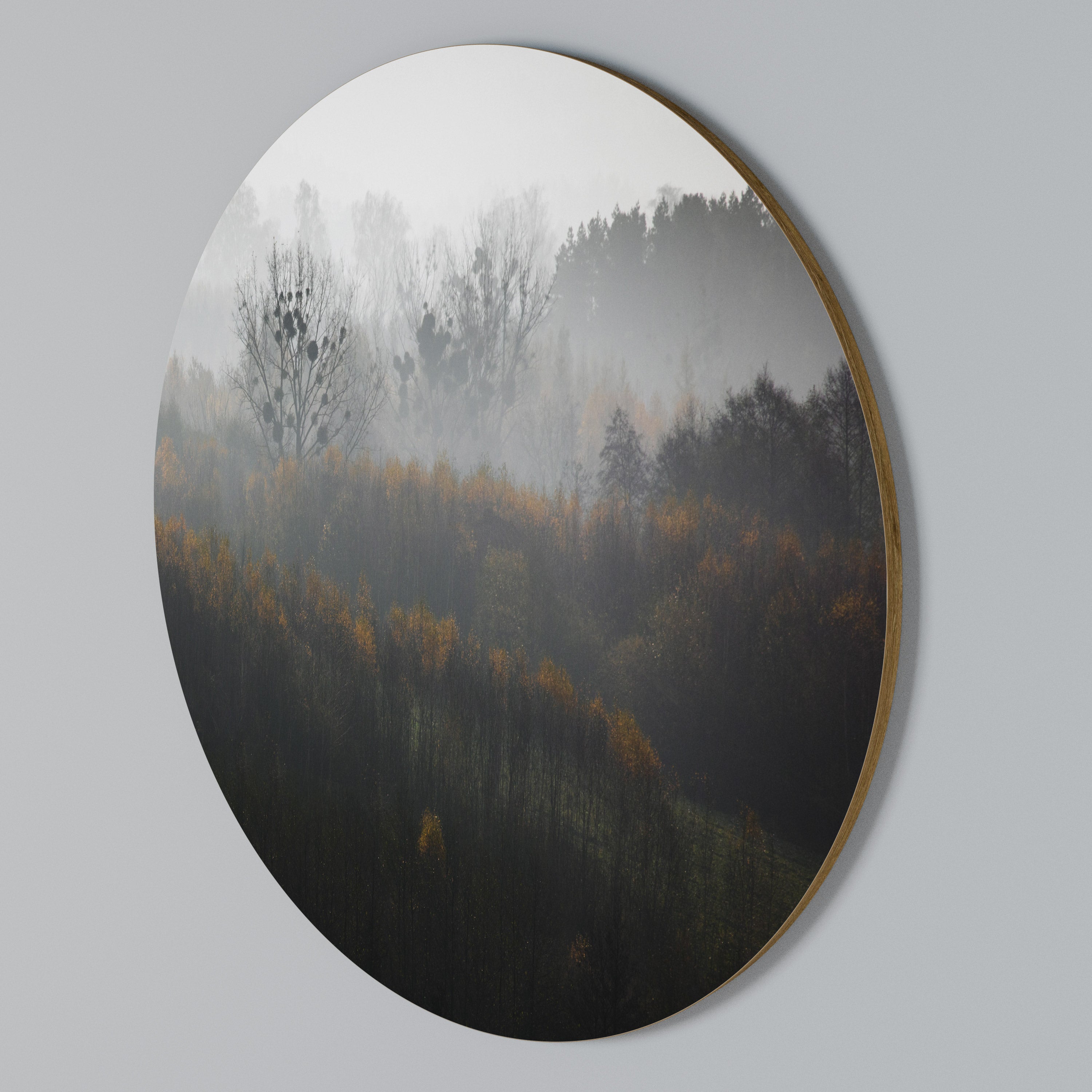 AUTUMNAL HAZE Arte de Parede Redonda