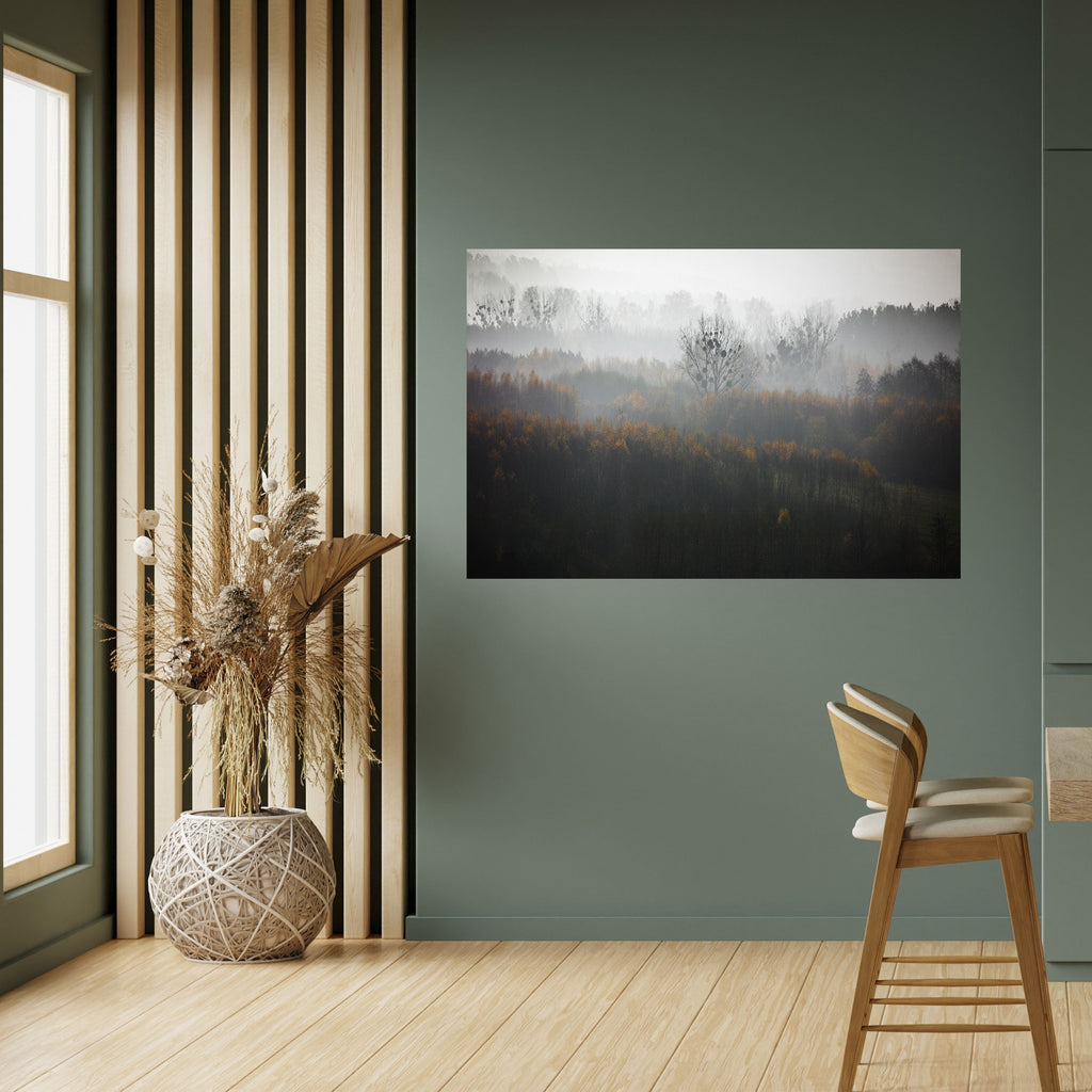 AUTUMNAL HAZE Peel and Stick Horizontal Poster