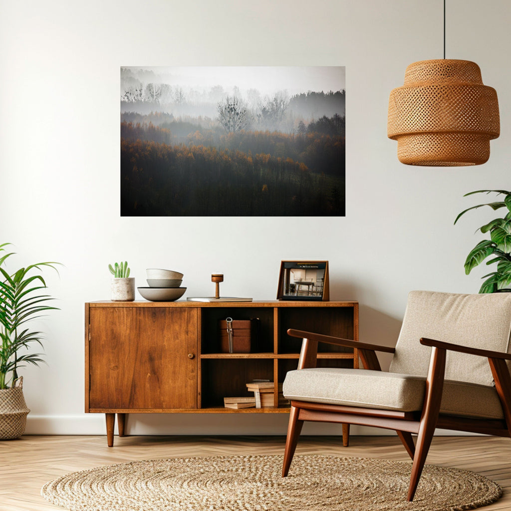 AUTUMNAL HAZE Peel and Stick Horizontal Poster