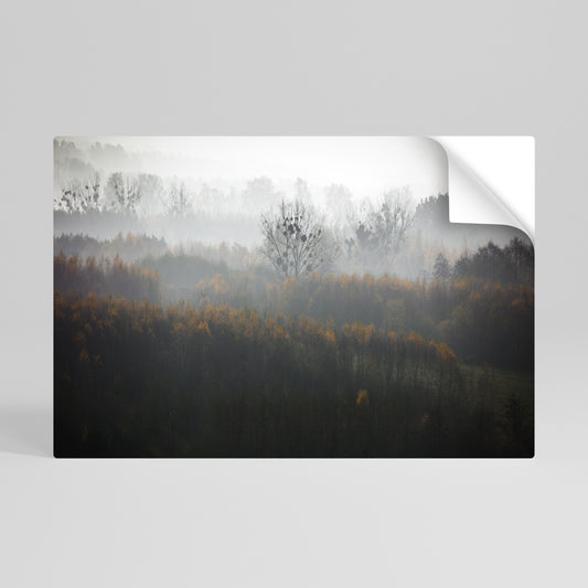 AUTUMNAL HAZE Póster Autocolante Horizontal