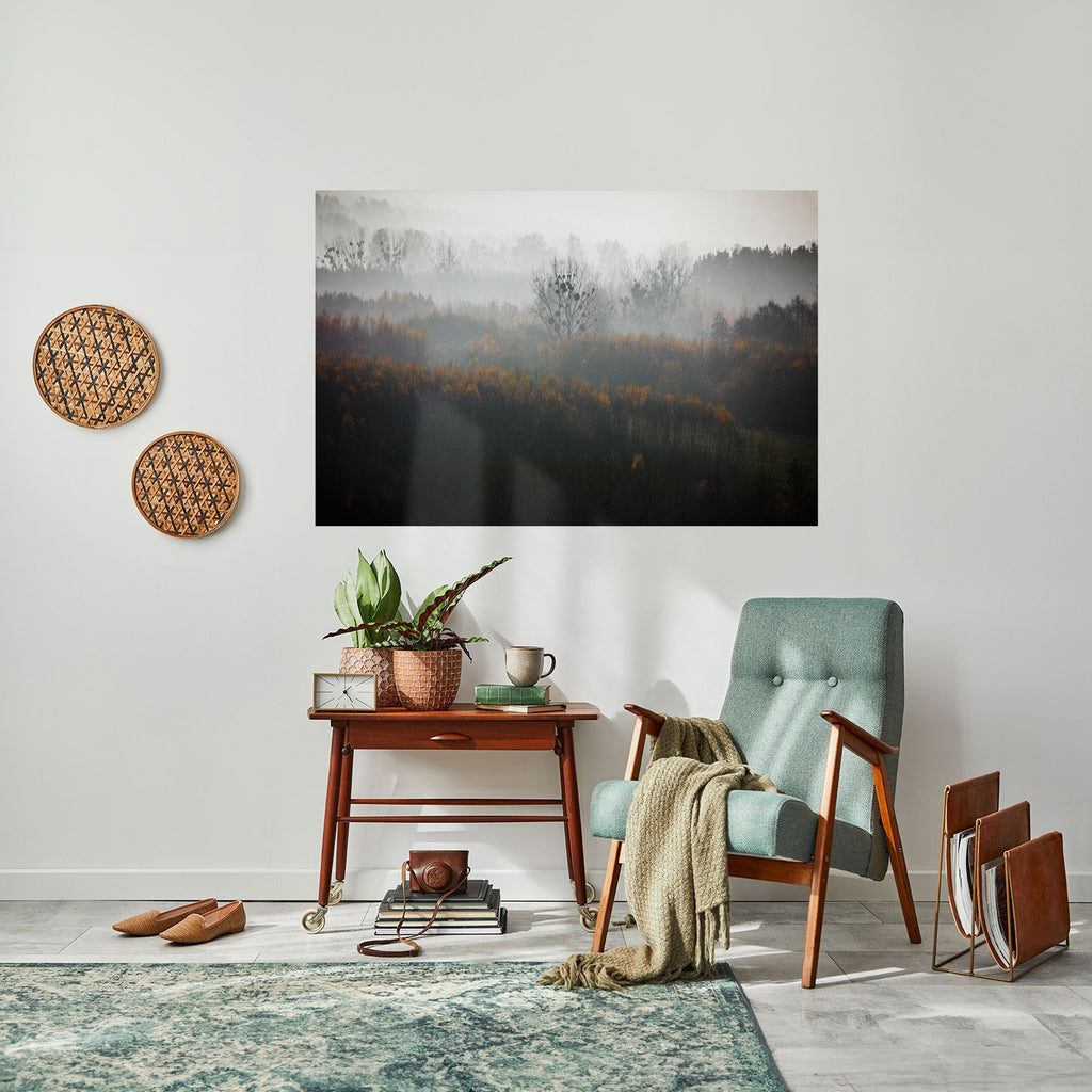 AUTUMNAL HAZE Peel and Stick Horizontal Poster