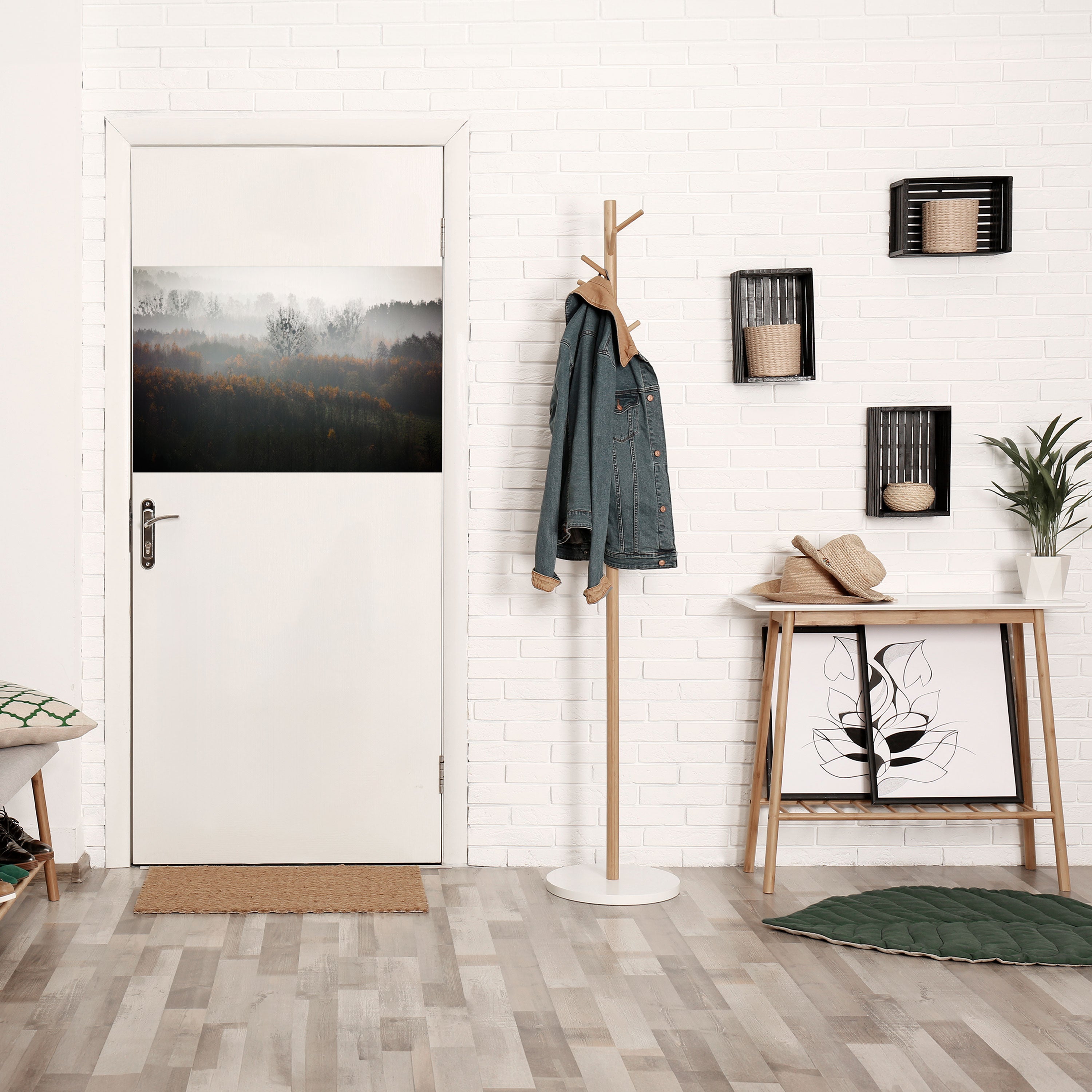 AUTUMNAL HAZE Peel and Stick Horizontal Poster