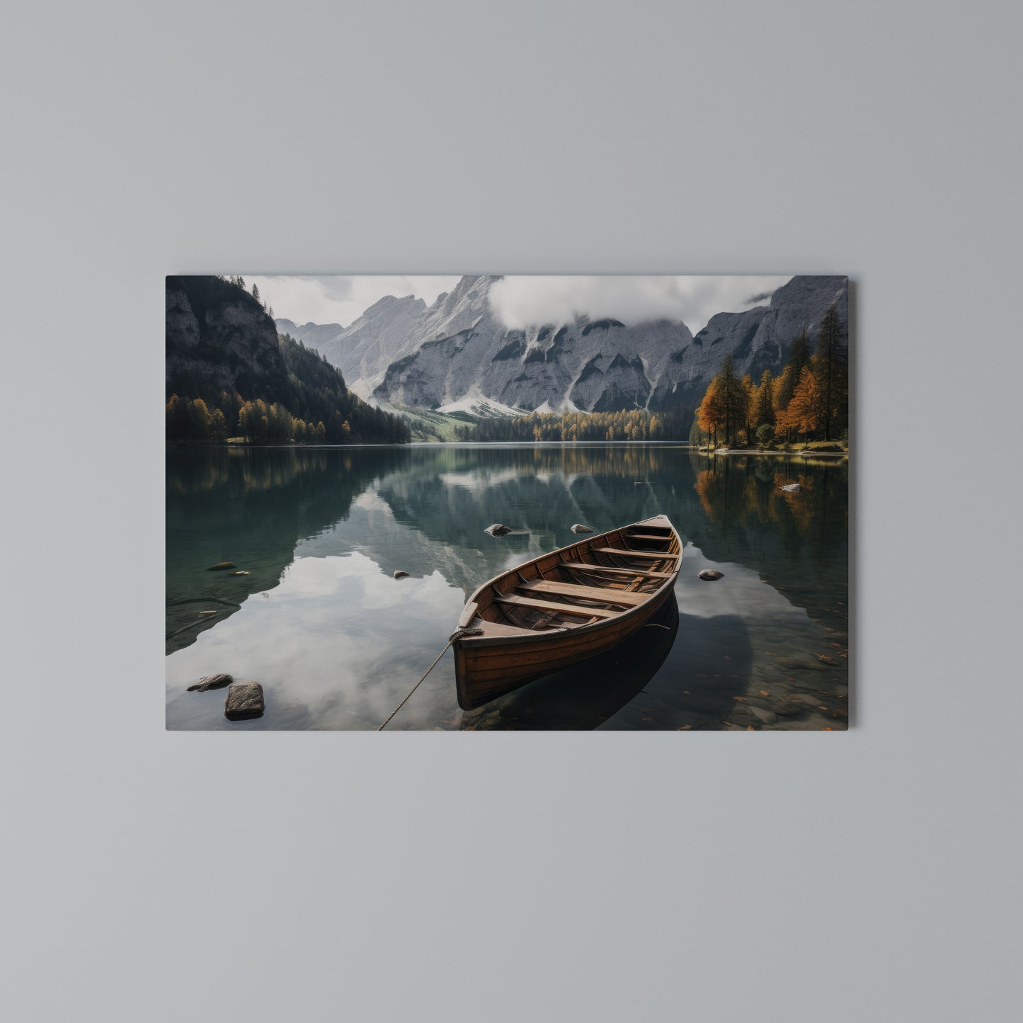 MOUNTAINSIDE REFLECTIONS Horizontal Canvas Print