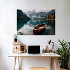 MOUNTAINSIDE REFLECTIONS Peel and Stick Horizontal Poster