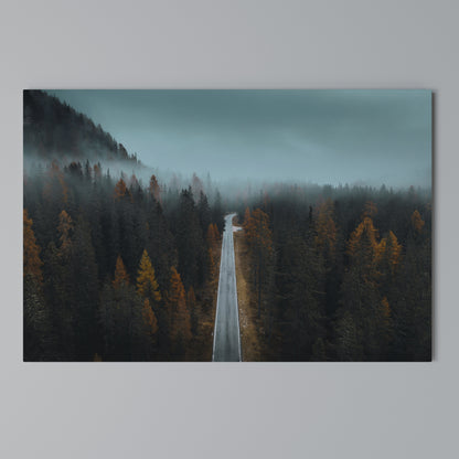 SERENE ROADWAY ESCAPE Horizontal Canvas Print