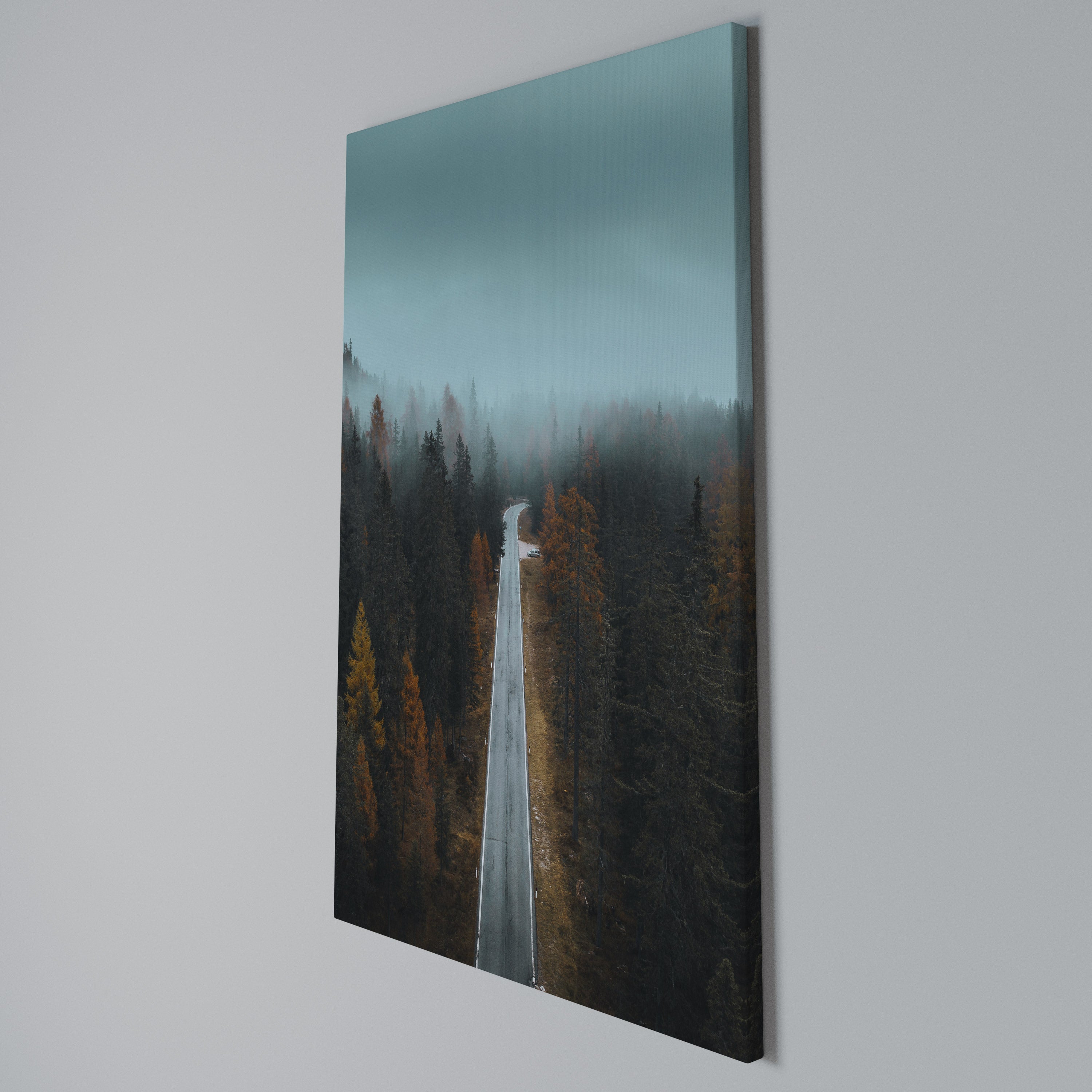 SERENE ROADWAY ESCAPE Quadro em tela vertical