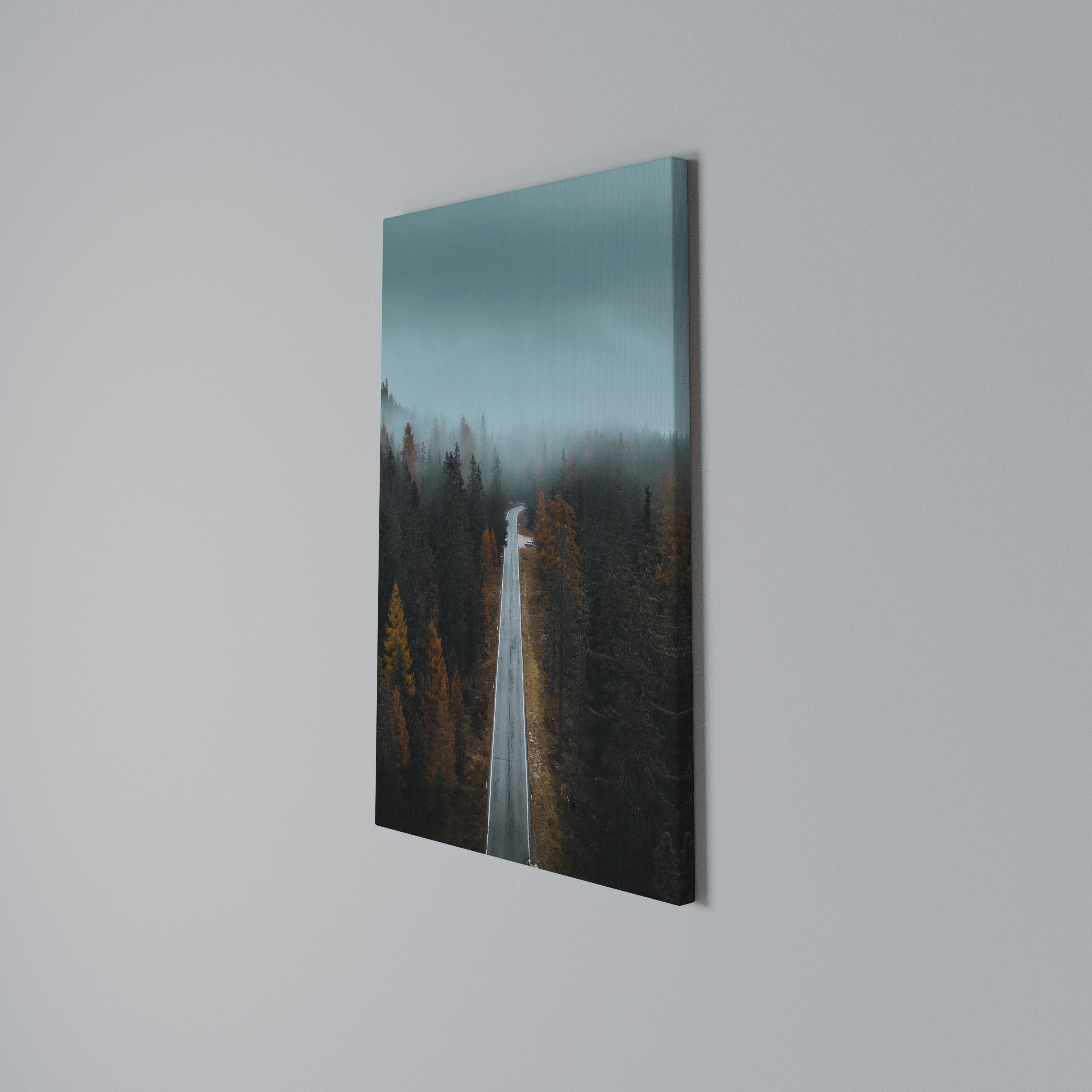 SERENE ROADWAY ESCAPE Quadro em tela vertical