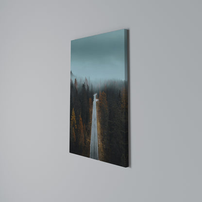SERENE ROADWAY ESCAPE Vertical Canvas Print