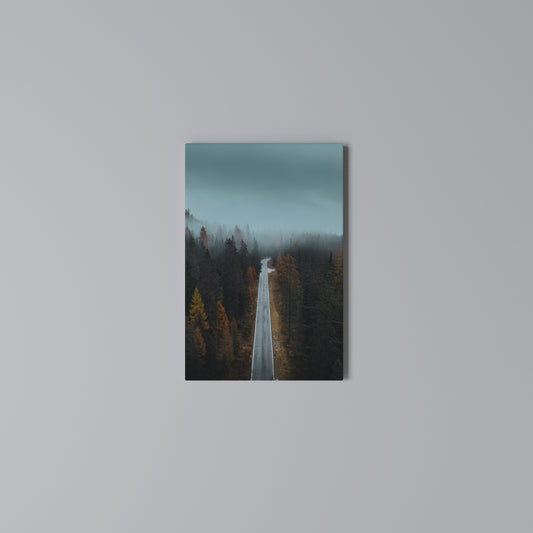 SERENE ROADWAY ESCAPE Quadro em tela vertical