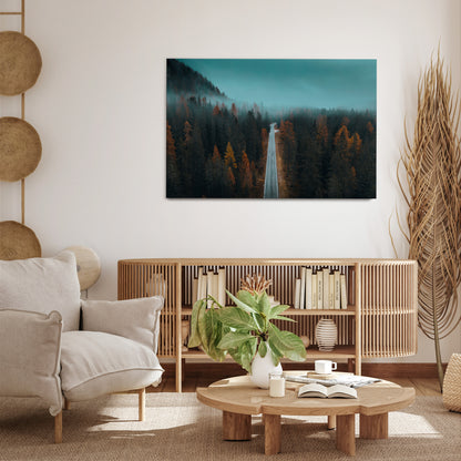 SERENE ROADWAY ESCAPE Horizontal Canvas Print