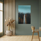 SERENE ROADWAY ESCAPE Poster Vertical Autocolante