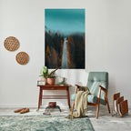 SERENE ROADWAY ESCAPE Poster Vertical Autocolante