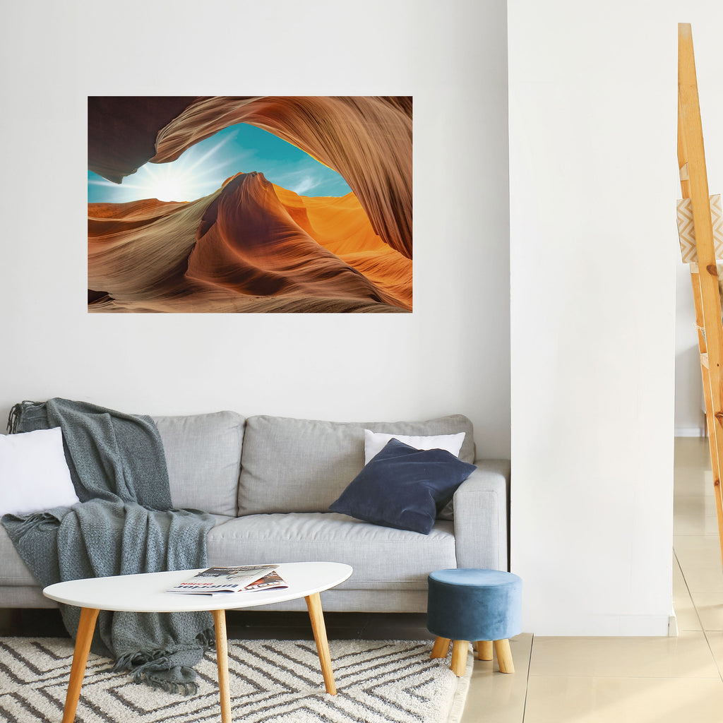 THE CANYON'S WHISPER Poster Horizontal Autocolante