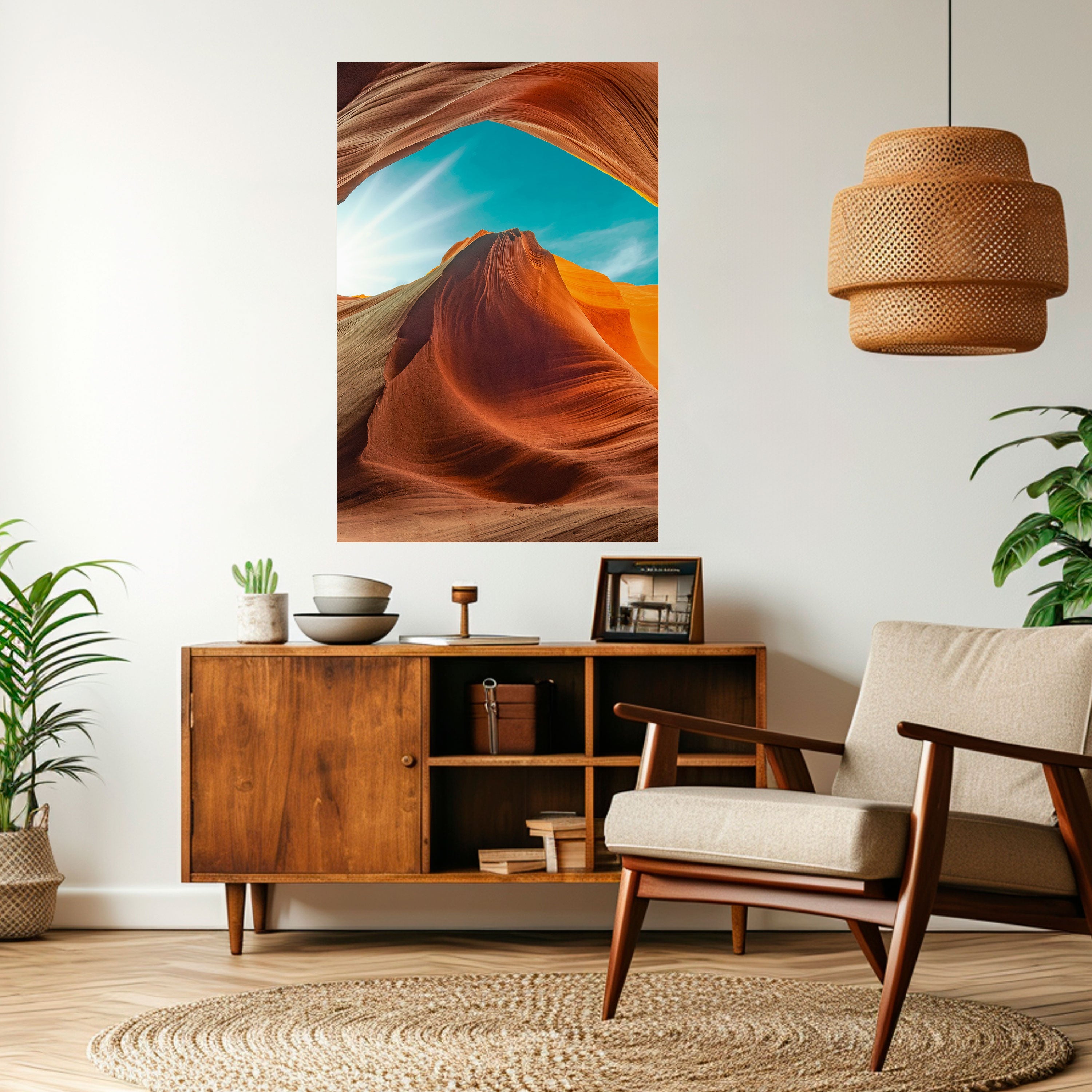 THE CANYON'S WHISPER Peel and Stick Vertical Poster