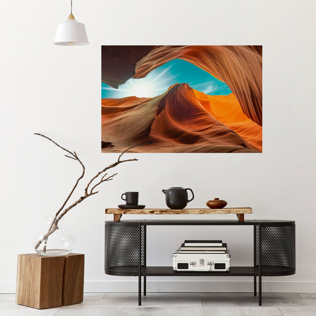 THE CANYON'S WHISPER Poster Horizontal Autocolante