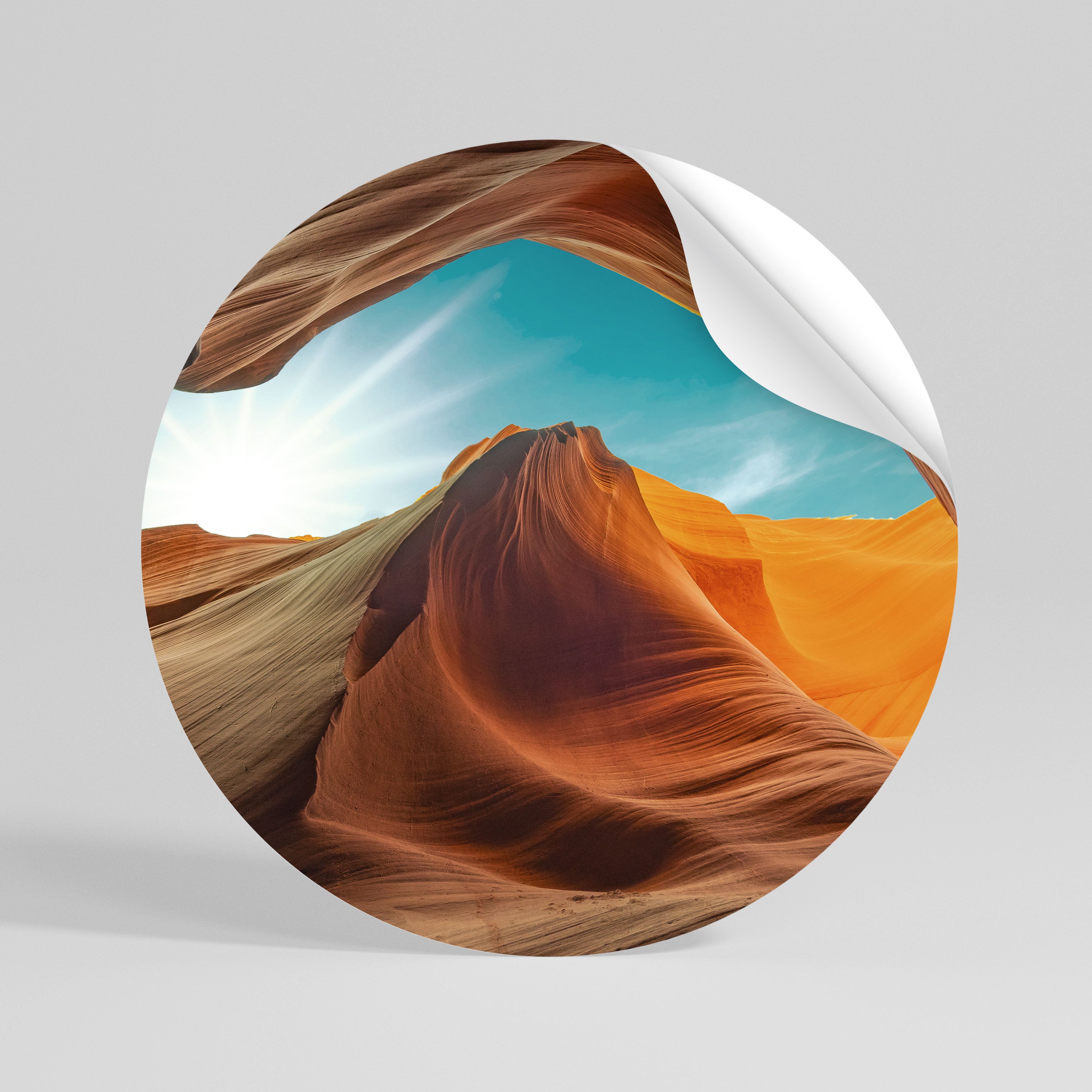 THE CANYON'S WHISPER - Autocolante Redondo Removível