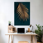 GOLDEN PALM WHISPERS Poster Vertical Autocolante