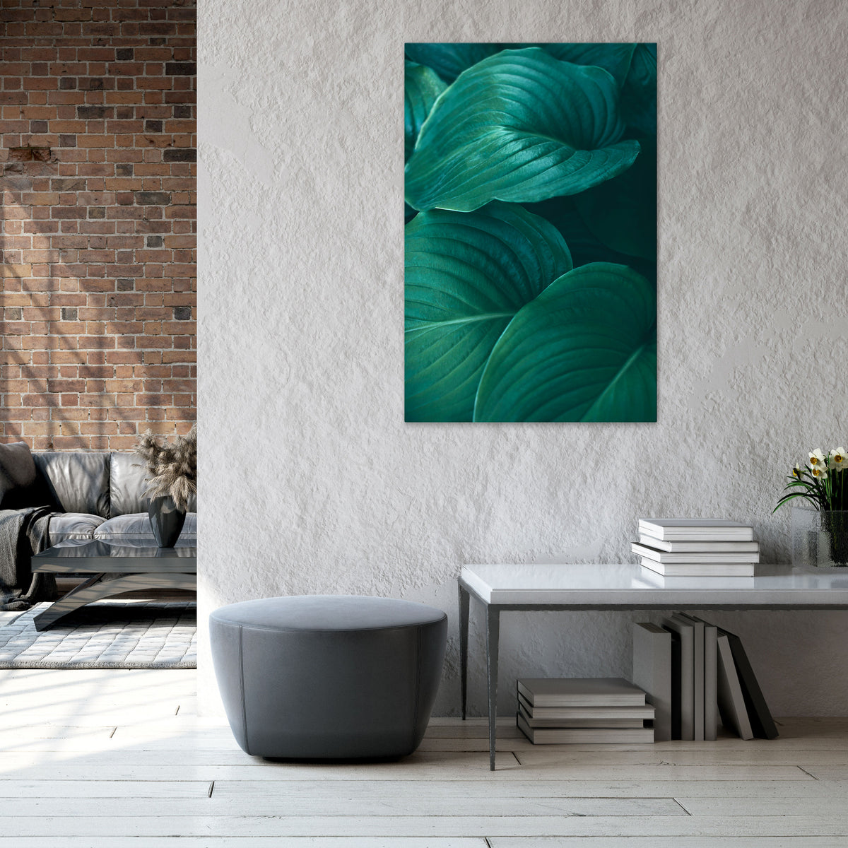 SUBTLE BOTANICAL HUES Quadro em tela vertical