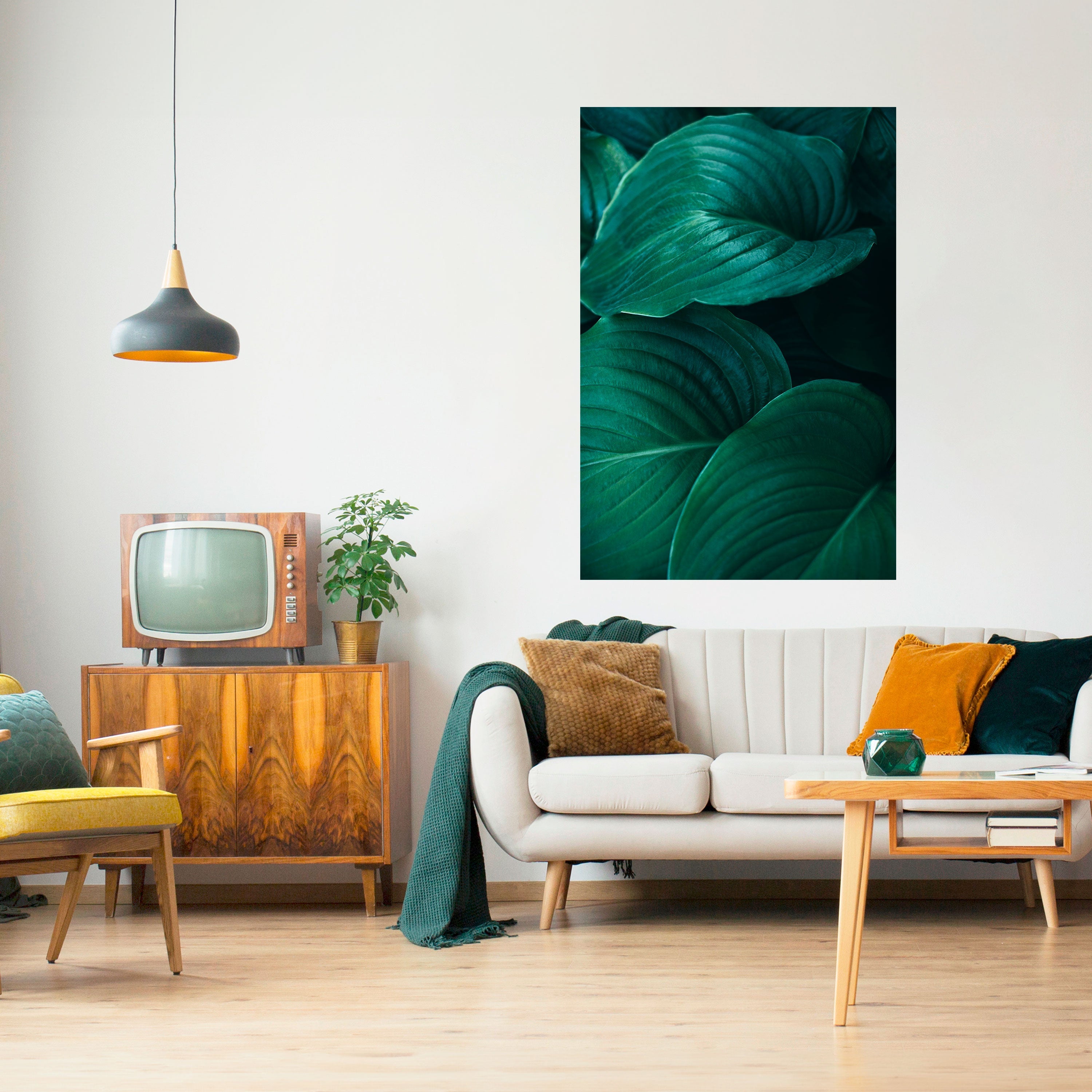 SUBTLE BOTANICAL HUES Peel and Stick Vertical Poster