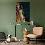 LUXE LEAF DANCE Peel and Stick Vertical Poster