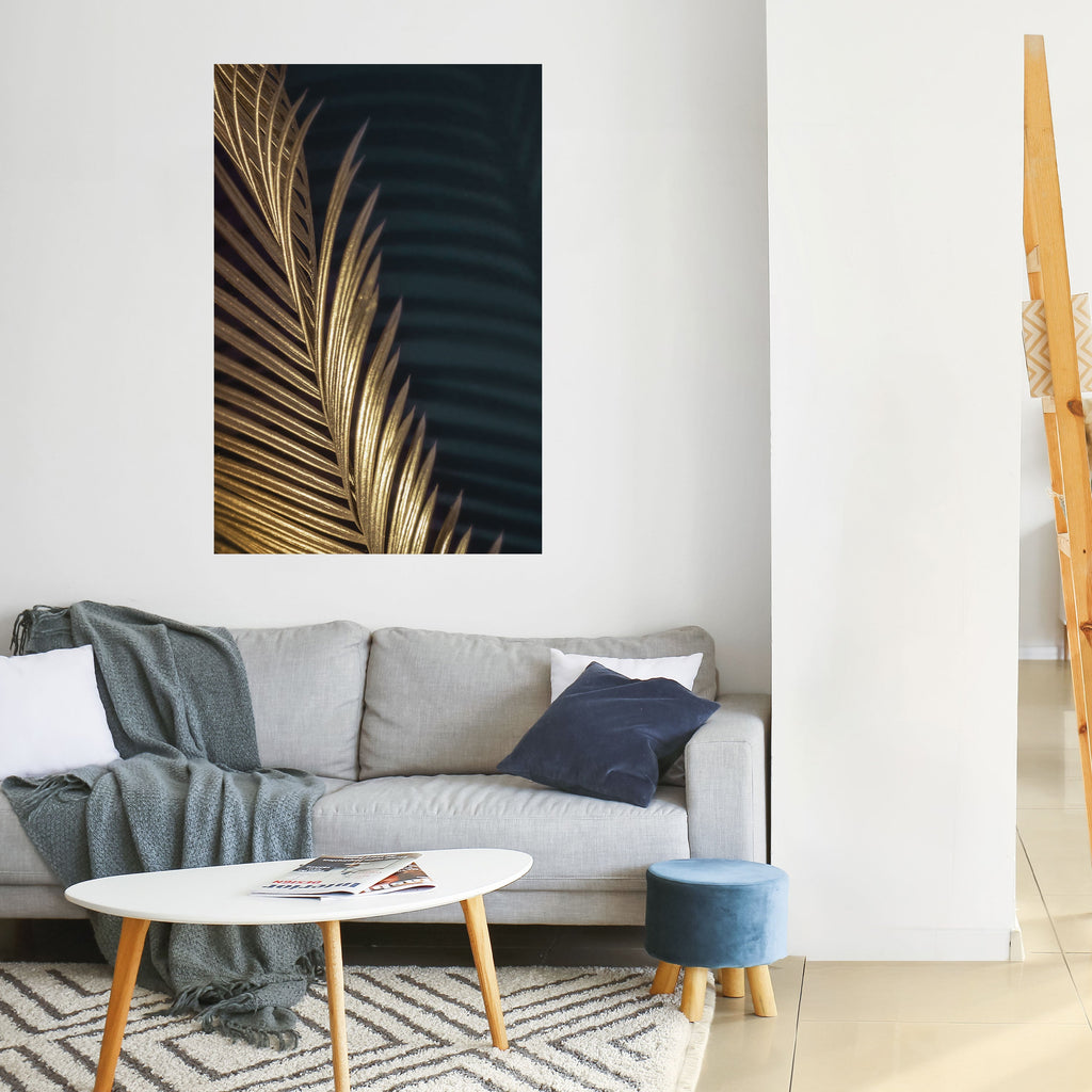 LUXE LEAF DANCE Peel and Stick Vertical Poster