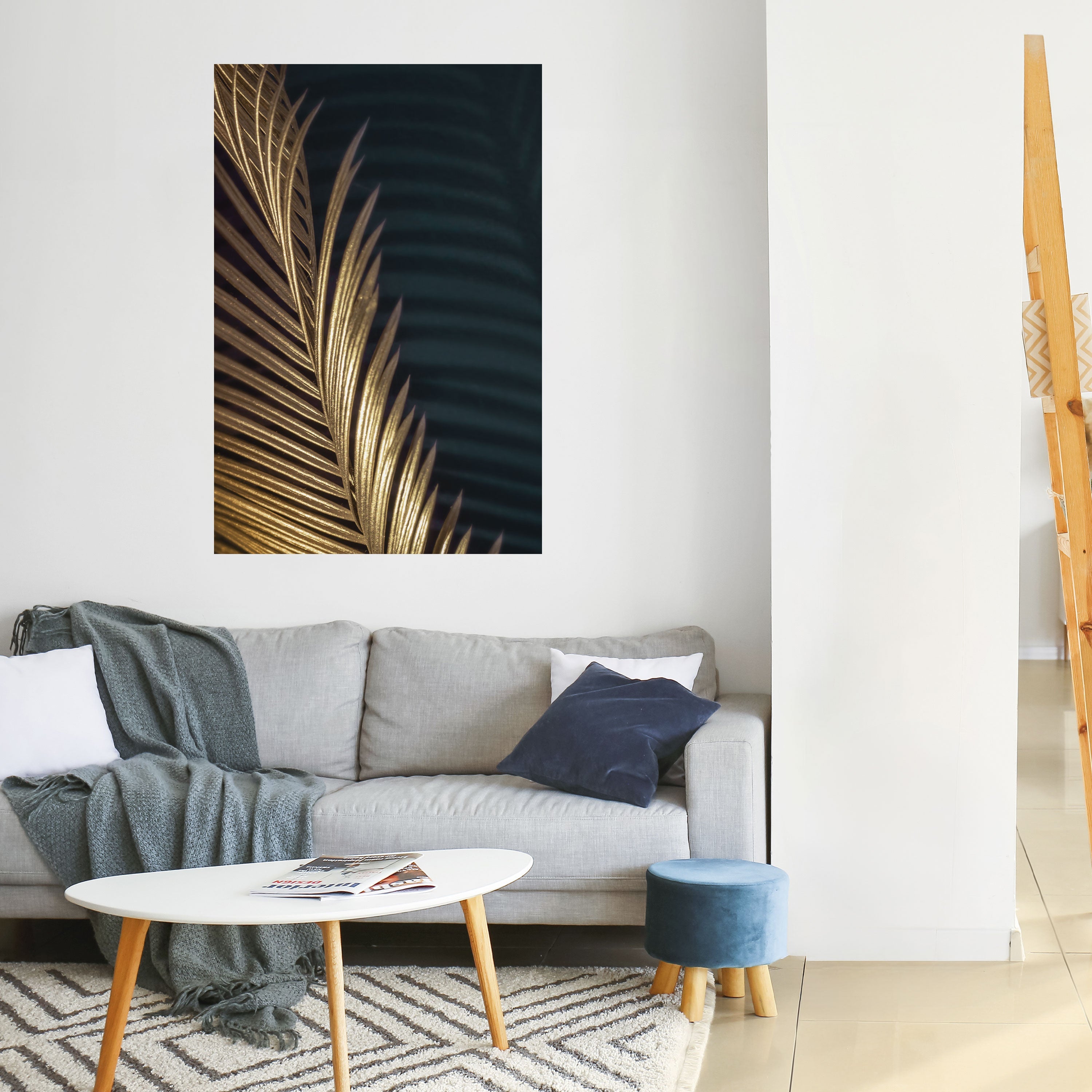 LUXE LEAF DANCE Peel and Stick Vertical Poster