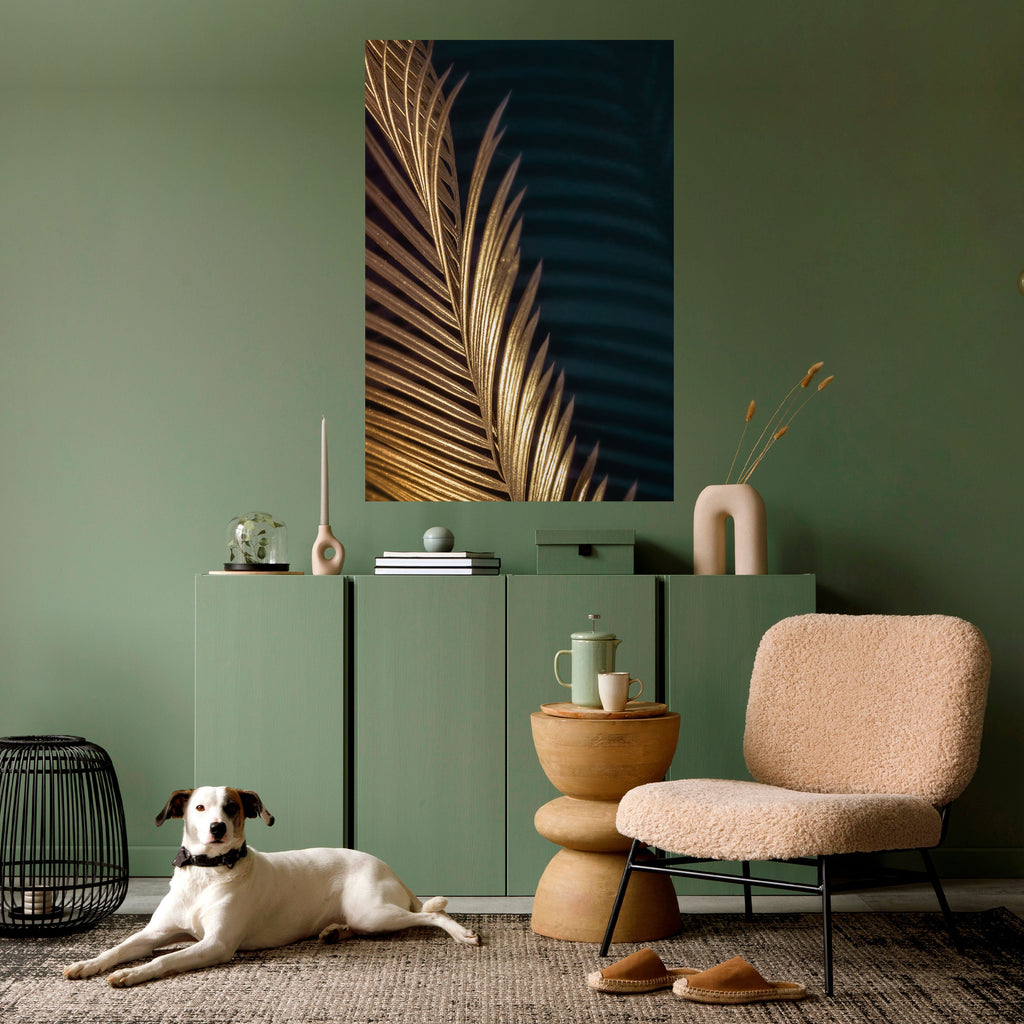 LUXE LEAF DANCE Peel and Stick Vertical Poster