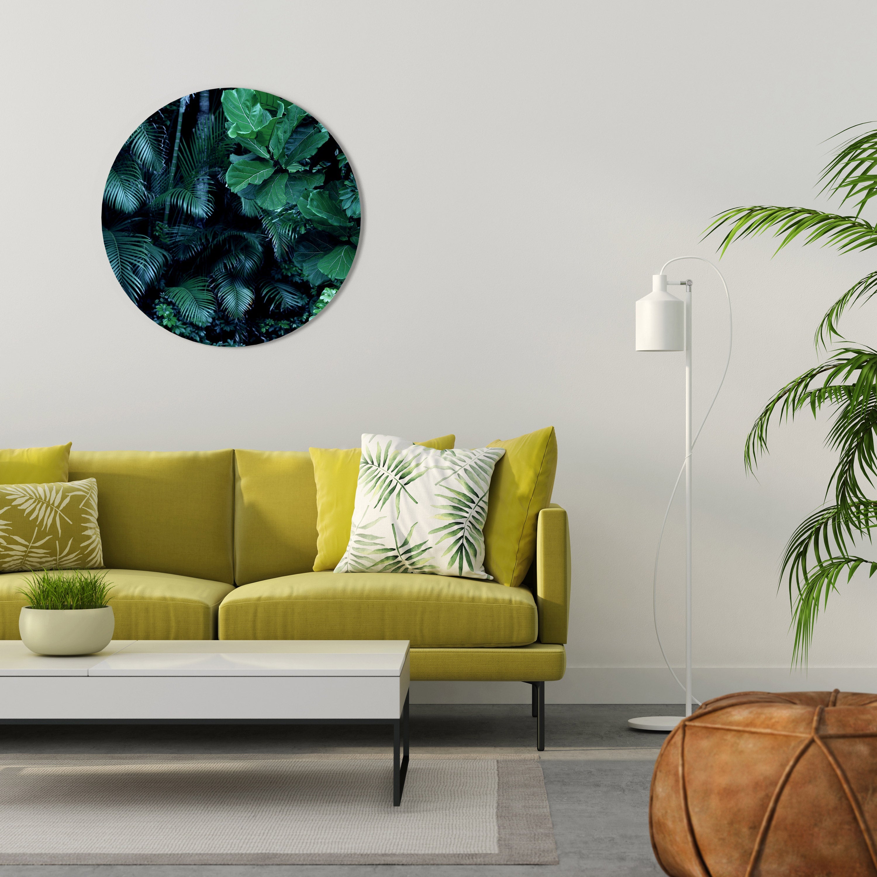 DEEP JUNGLE SERENADE Quadro Redondo Decorativo