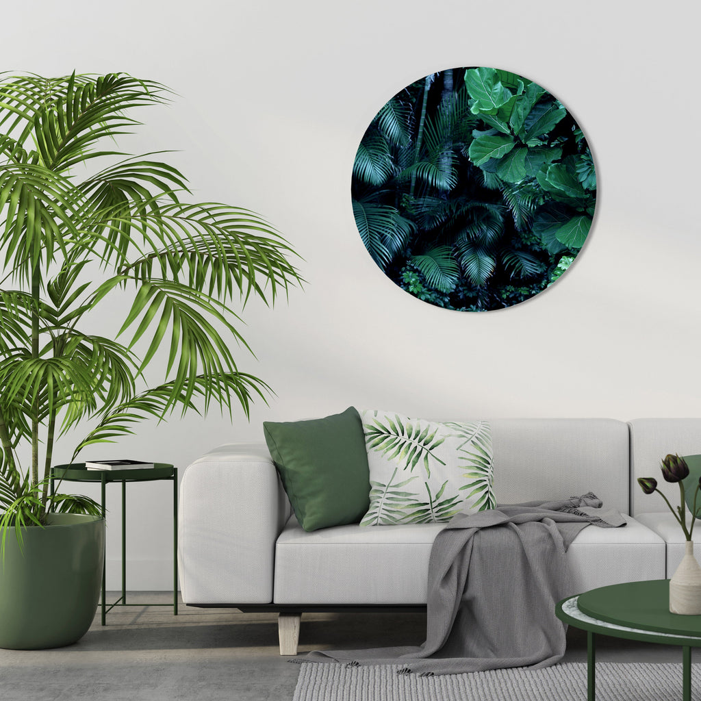DEEP JUNGLE SERENADE Quadro Redondo Decorativo
