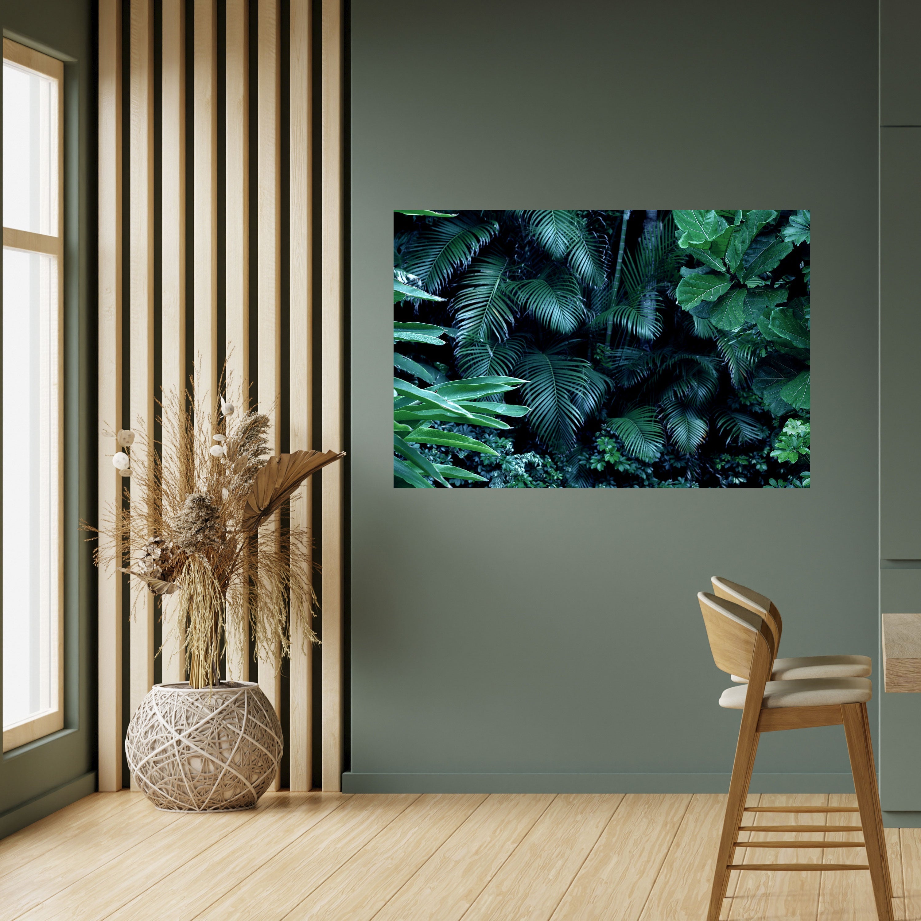 DEEP JUNGLE SERENADE Peel and Stick Horizontal Poster