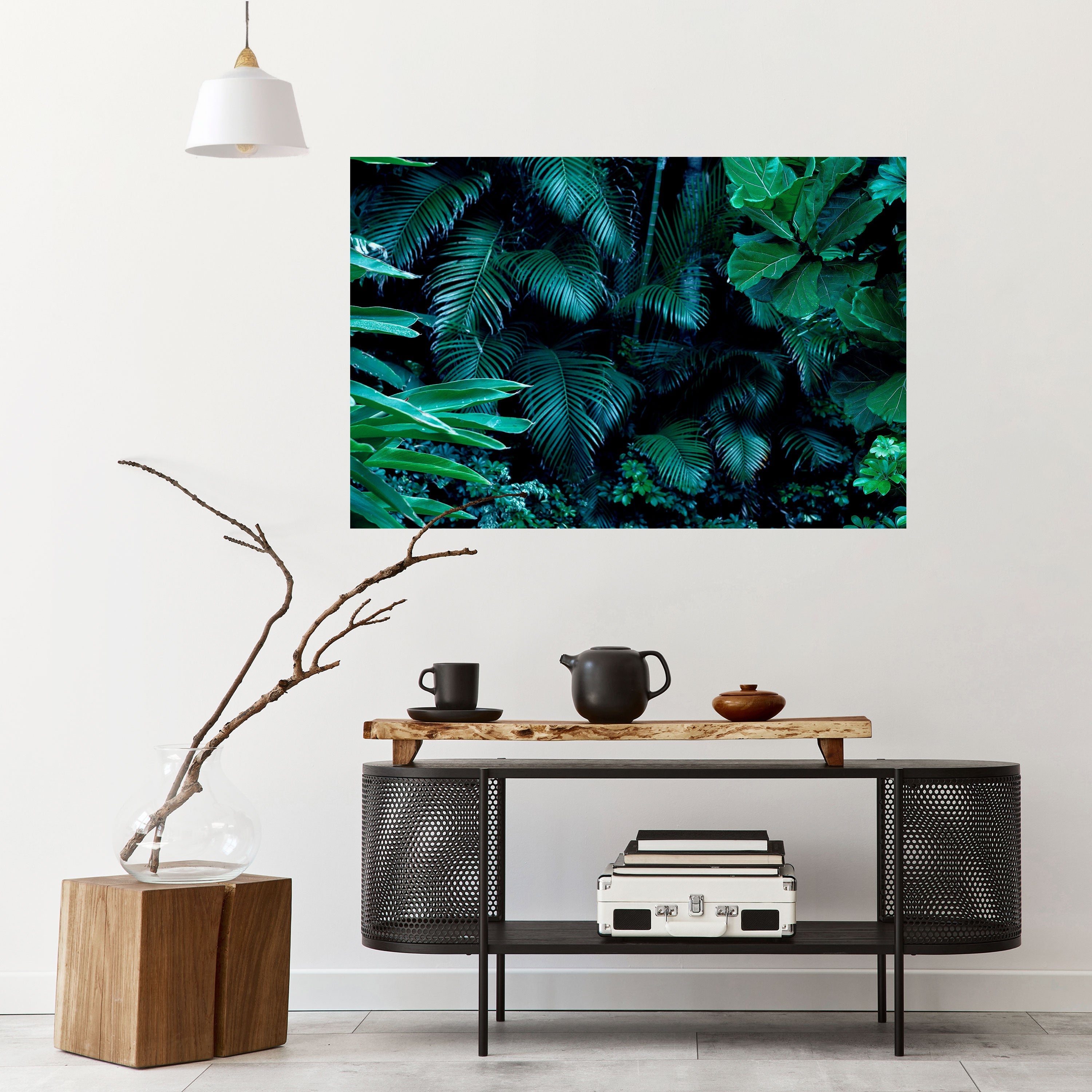 DEEP JUNGLE SERENADE Peel and Stick Horizontal Poster