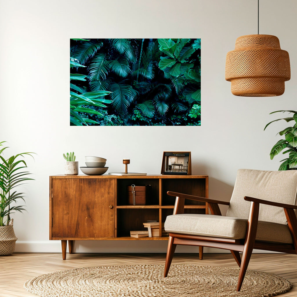 DEEP JUNGLE SERENADE Peel and Stick Horizontal Poster