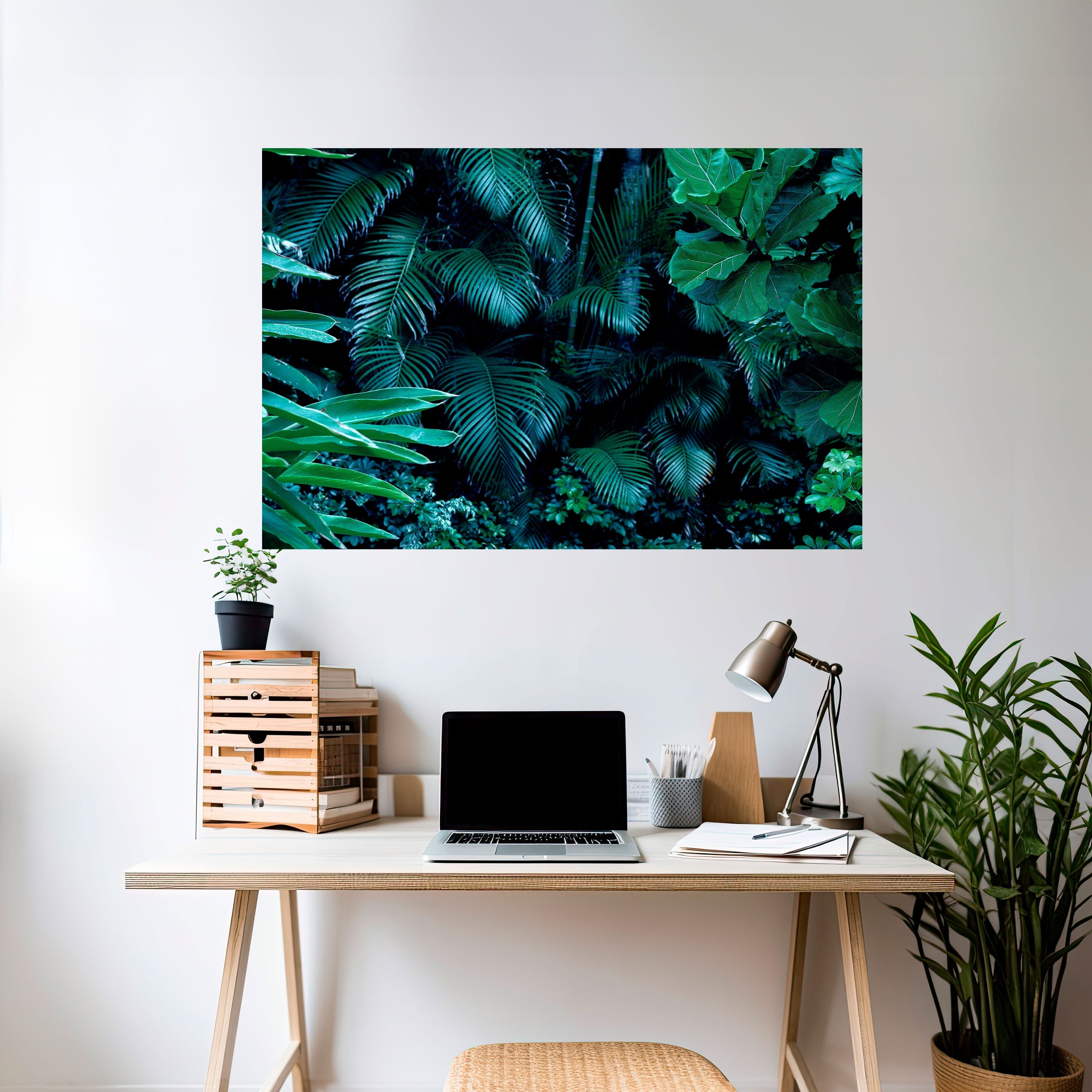 DEEP JUNGLE SERENADE Peel and Stick Horizontal Poster