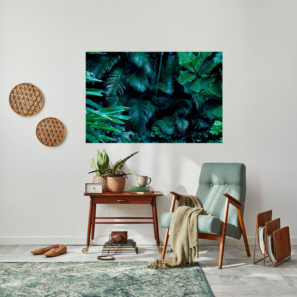 DEEP JUNGLE SERENADE Peel and Stick Horizontal Poster