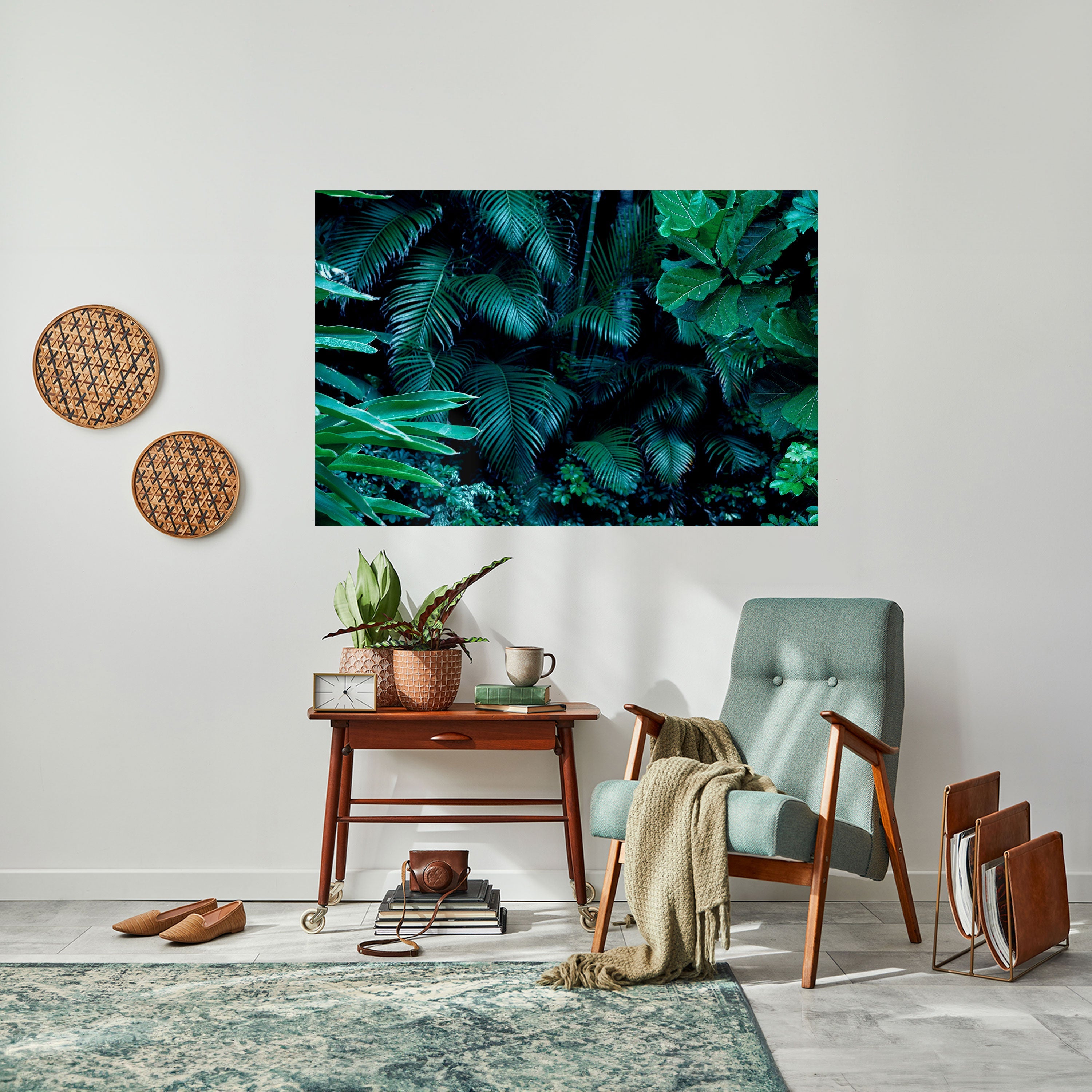 DEEP JUNGLE SERENADE Peel and Stick Horizontal Poster