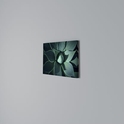 MYSTICAL GREEN WHORL Horizontal Canvas Print