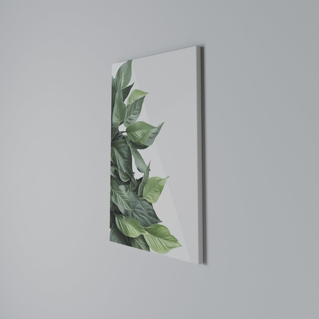 LUSH LEAFY WHIMSY Vertical Canvas Print